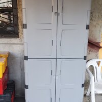 Rubbermaid 7085 Plastic Storage Cabinet Base Double Door 36W x 18D x 37H