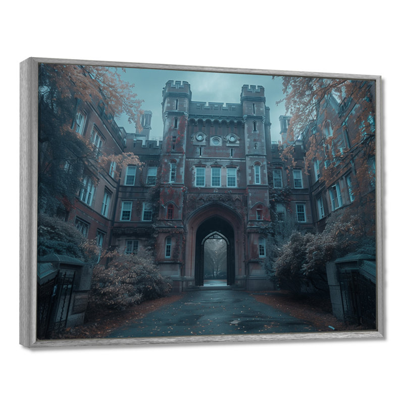 Décoration grise I de l'Université Gray, H 40 po x l 60 po, Toile tendue