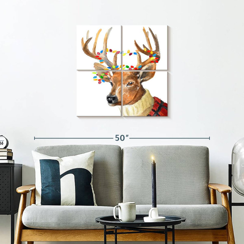 Brampt Christmas Lights Reindeer Sweater