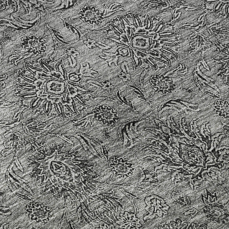 Premium Machine Washable Prisco Gray Rug, Rectangle 10' x 14'