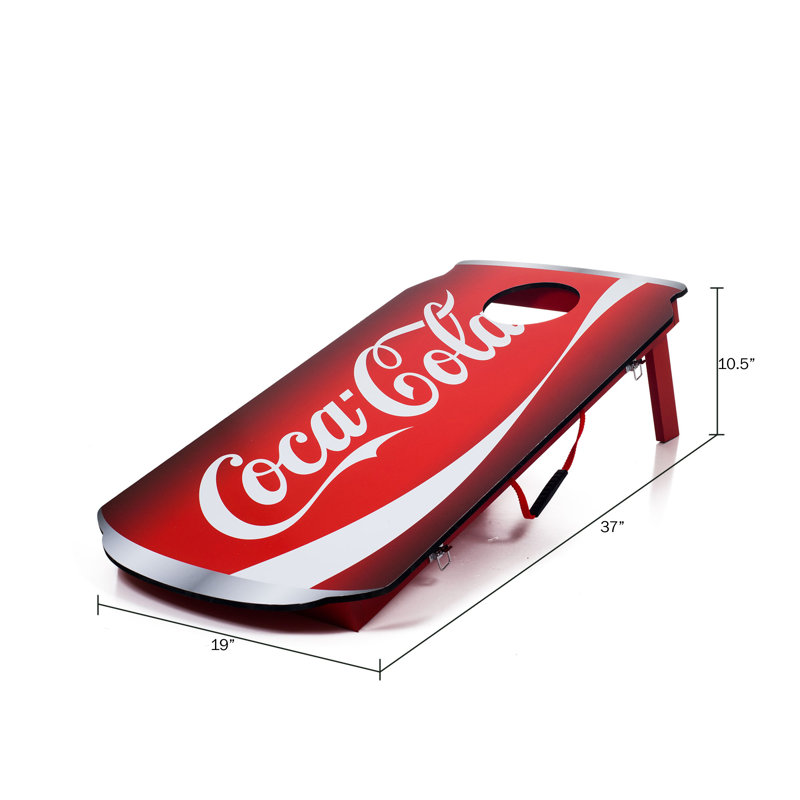 Coca-Cola Can Cornhole Set With Bean Bags by Trademark Games