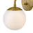 Single Light Globe Wall Sconce With Etched Opal Glass-1315312177