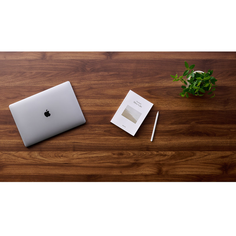 Superbe plateau de table monobloc Kaboon, pour bureau à la maison ou commercial, d'une épaisseur de 1 pouce, Noyer foncé