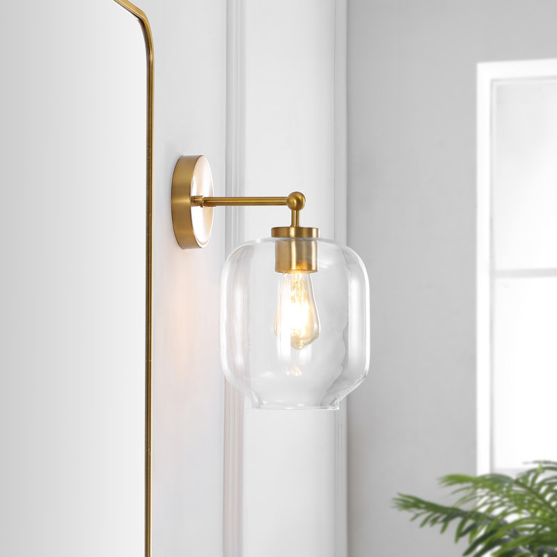 Meinolf Armed Sconce, Brass Gold