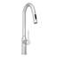 Robinet rétractable moderne pour la cuisine - Finition en nickel brossé de 18,67 po-1348651471