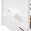 Lit simple en bois avec 2 tiroirs et une tablette, blanc, un choix pour les chambres à coucher-998309346