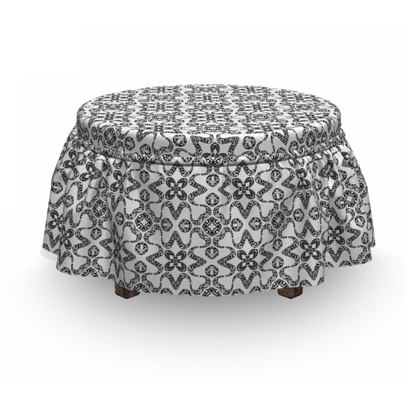 Housse pour repose-pieds de tuile portugaise