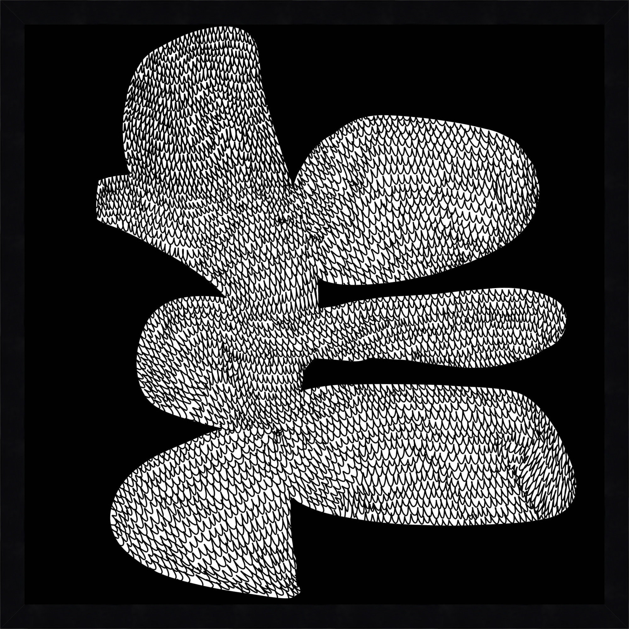 Craft by Dan Hobday, Black, 21" H x 21" W