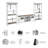 Shelvia 60W TV Stand With Bookcases