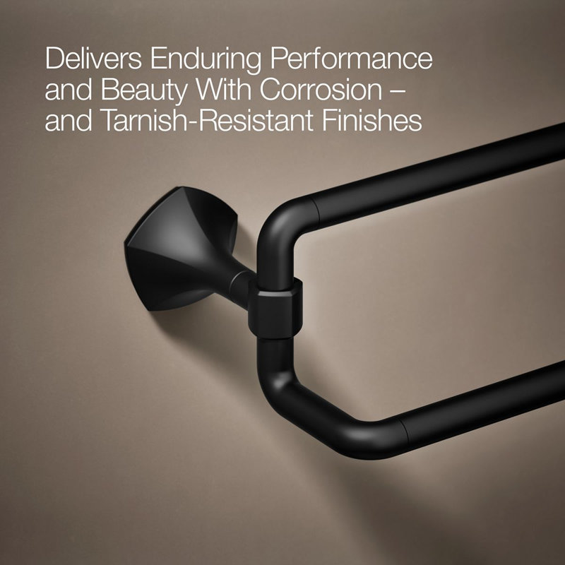 Occasion 24 In. Double Towel Bar, Matte Black