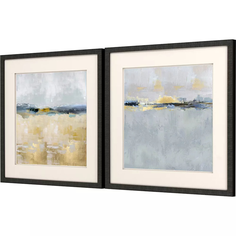 «Kimble II S / 2» par Duncan - ensemble de 2 peintures encadrées