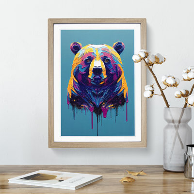 A Bear No.2 Abstract - Single Picture Frame Painting