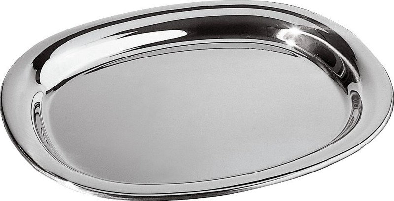 Stainless Steel Platter, 35cm W x 42cm L
