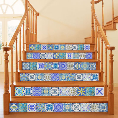 38.1cm W x 38.1cm L PVC Peel and Stick Mosaic Tile