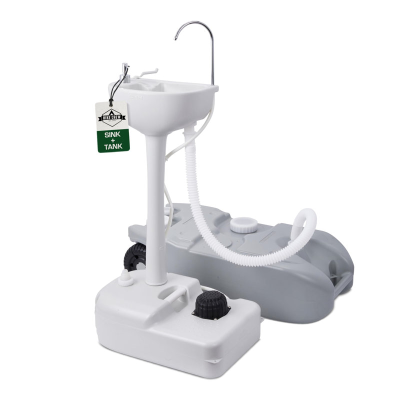 Évier et réservoir de déchets portables Hike Crew, station de lavage des mains portable avec capacité de 4,5 gallons et réservoir de 10 gallons