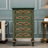 Light Luxury Green Vintage Wooden Accent Chest