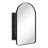W H Recessed Framed Medicine Cabinet with Mirror and 2 Adjustable Shelves-449885876-449913299