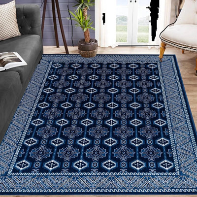 Luxury Floral Large Traditional Rugs Bedroom Living Room Hallway Door Mat