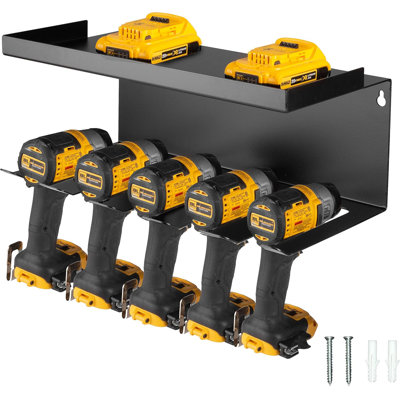 Organisateur d'outils mural robuste avec support pour perceuse et tablette