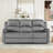 81.9'' Wide Modern Comfortable Microfiber Manual Recliner Sofa with Super Soft Backrest (Set of 2)-1315878001