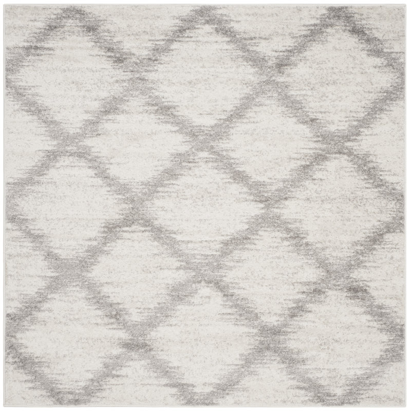 Oddger Performance Geometric Rug, Square 6'