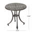 Table d'appoint d'extérieur en fonte d'aluminium 19 po