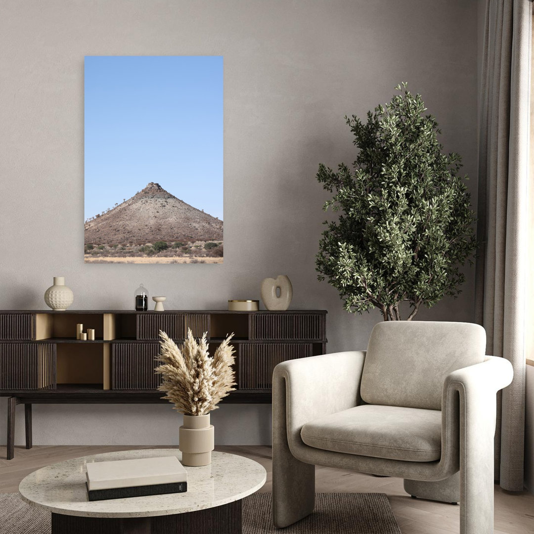 Contemporary Art Minimalist Serene Tranquil Landscape Mountain Art by Shot By Clint - Wrapped Canvas Print