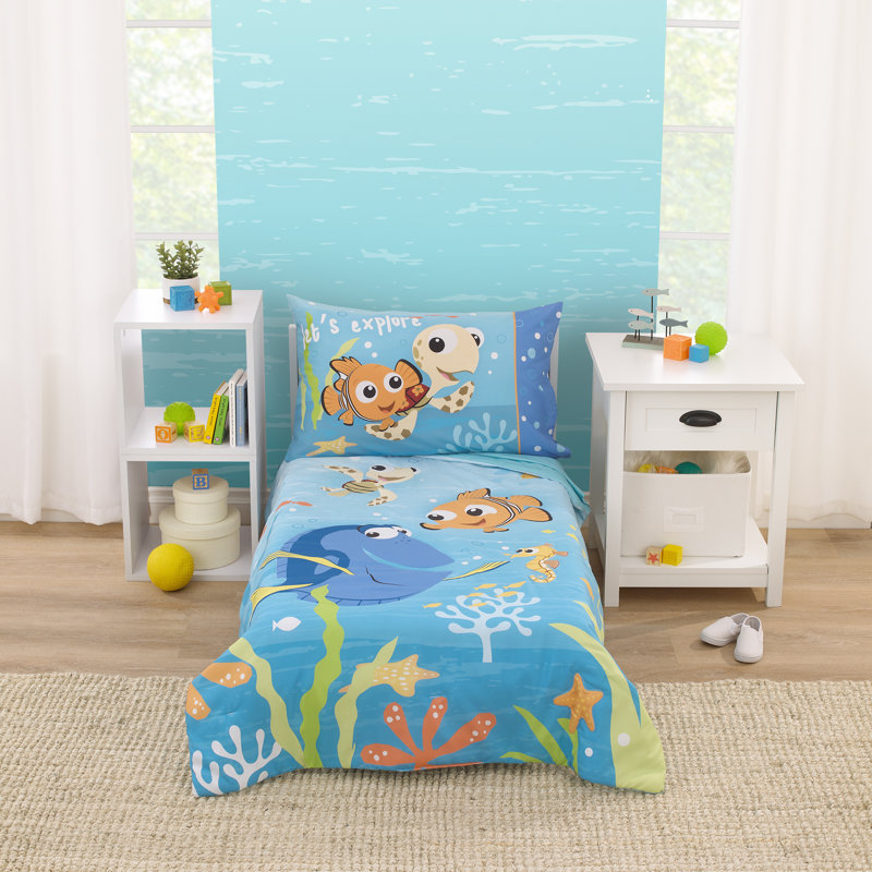 Nojo Finding Nemo Let's Explore Toddler Collection Disney/Pixar Toddler Bedding Set