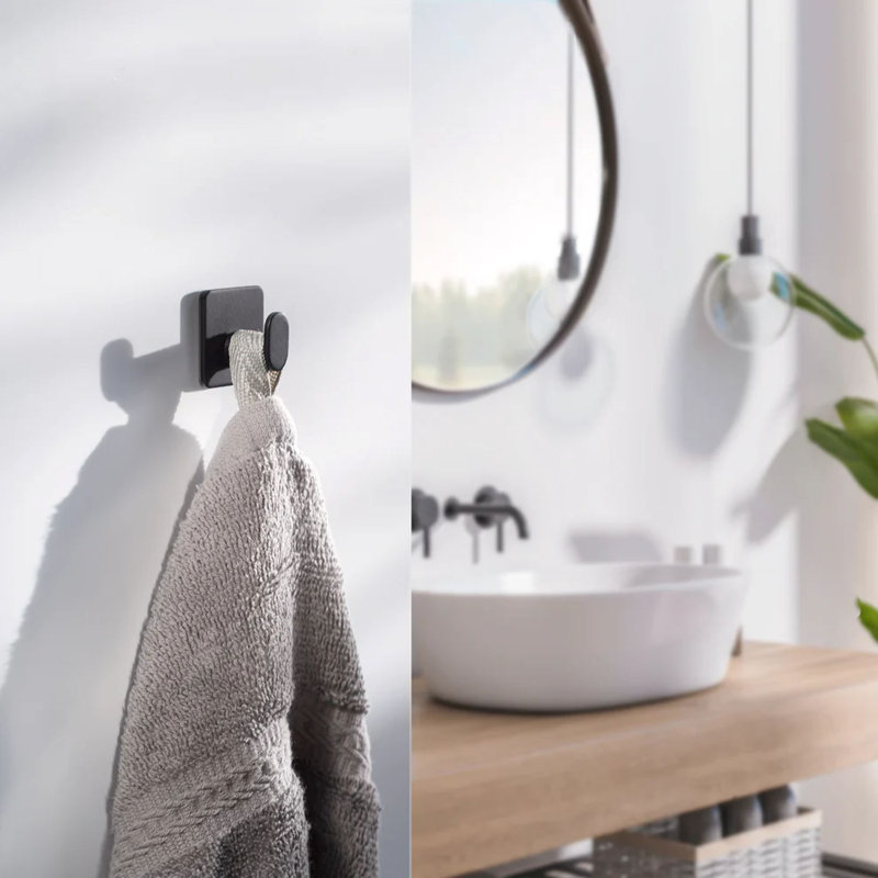 Accessoire de salle de bain Beslagsboden, Noir mat