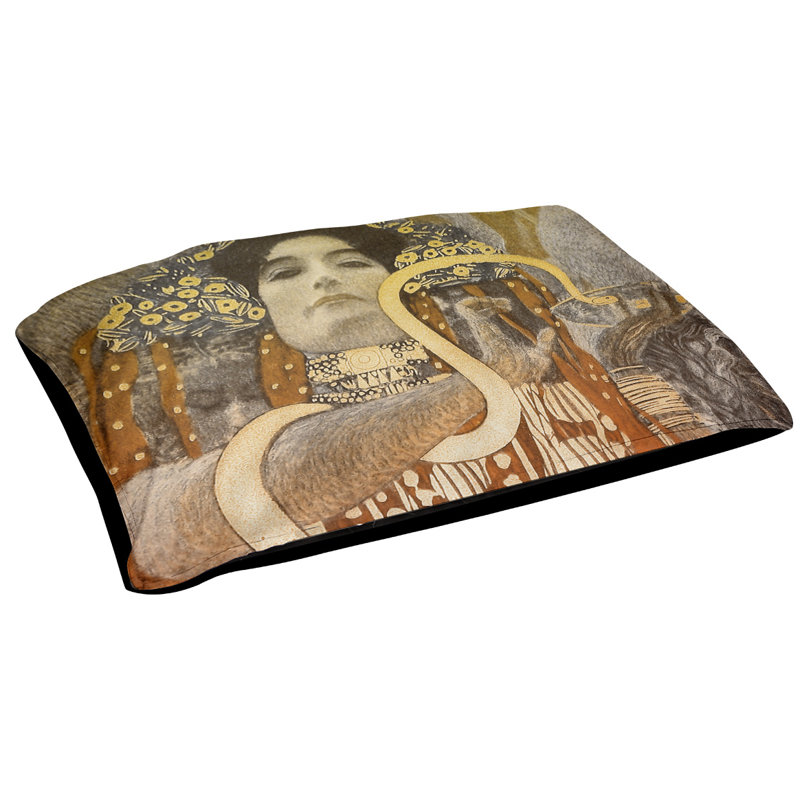 Coussin Carlile Hygeia, Petit (l 29,5 po x P 19,5 po x H 2,5 po), Rouge / Jaune