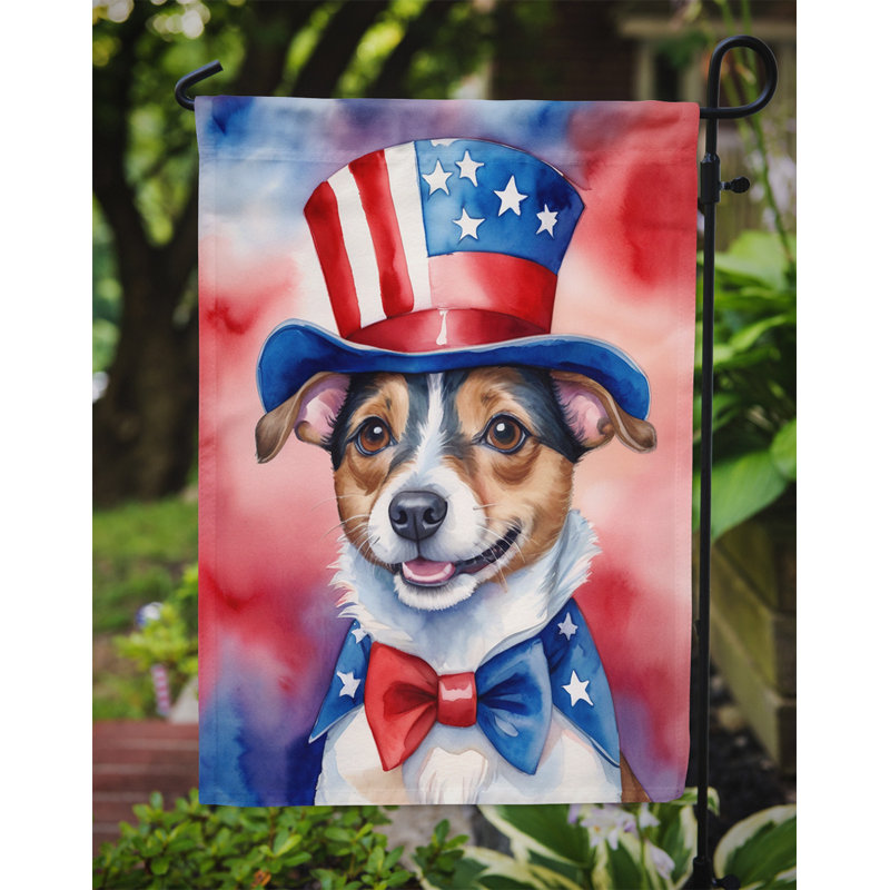 Drapeau patriotique du jardin américain, Jack Russell Terrier