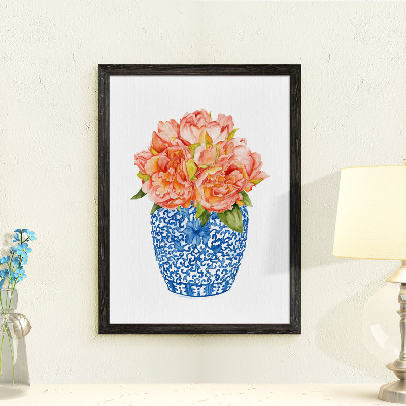 « pivoines doux i » par paul cezanne-cadre photo, reproduction d’art, H 32 po x l 44 po x 1,25 po