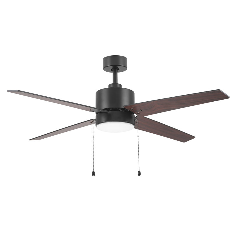 Ventilateur de plafond de 52 po avec éclairage à DEL, Bois de cerisier