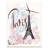 Illustration with Paris Eiffel Tower - Modern Wall Clock-97912160