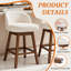 Tabouret de comptoir pivotant H 26 po Martina