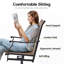 Fauteuil de patio pivotant à haut dossier-331702151