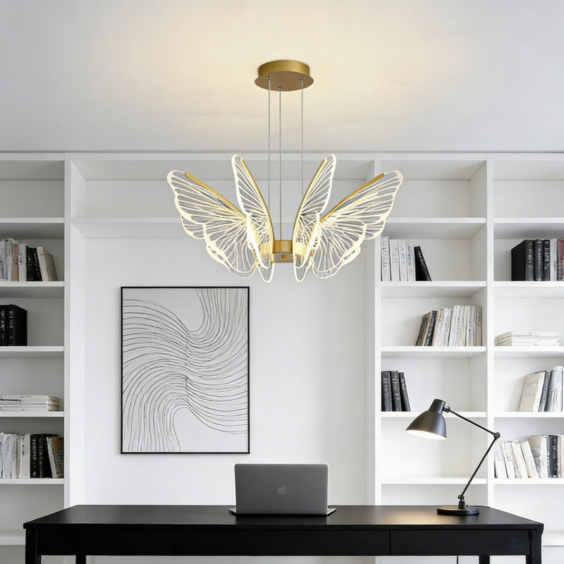 Modern Butterfly Chandelier With Led Light