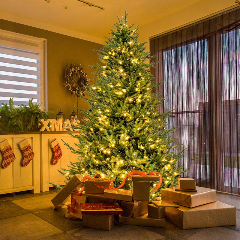 7 pi Arbre de Noël avec lumière, installation rapide, 7'