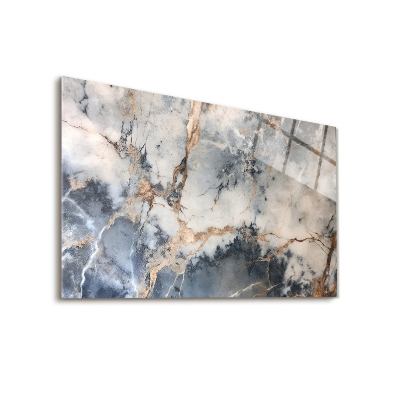 Dosseret en verre trempé Stormy Elegance - Décoration murale de cuisine, H 24 po x l 30 po
