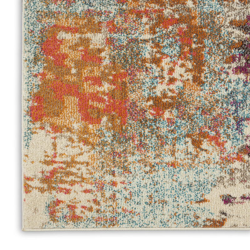 Abstract Indoor Rug, Rectangle 6'7" x 9'7"
