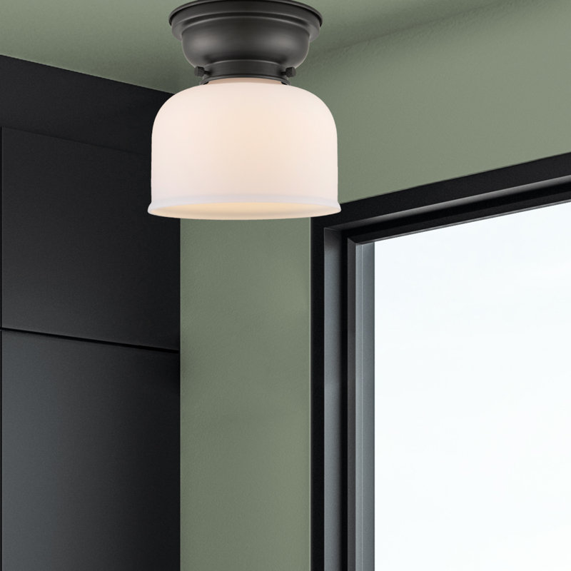 Plafonnier encastré 8 lumières Moody, Blanc mat, Ampoule non incluse, Noir mat