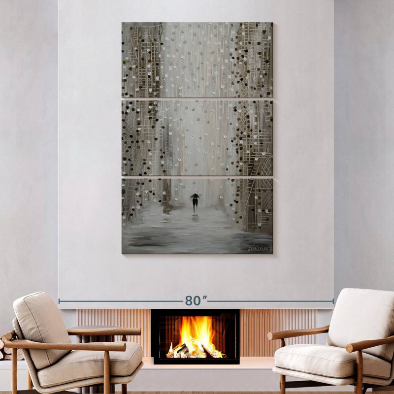 Hardie Under The Rain, 74" H x 48" W