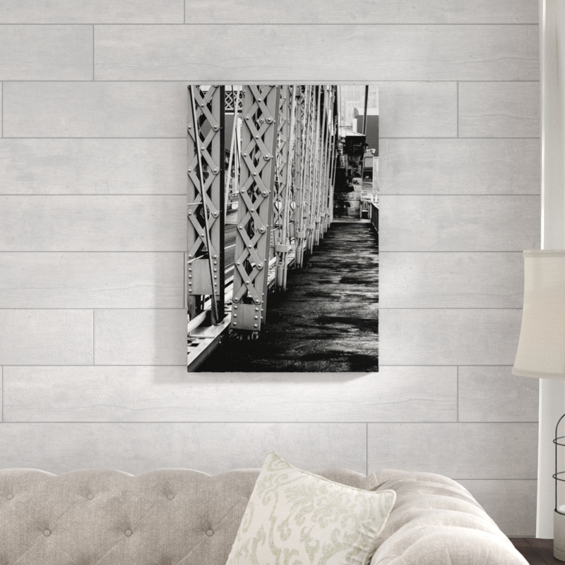 " Bridge Walkway Black White ", 30" H x 20" W