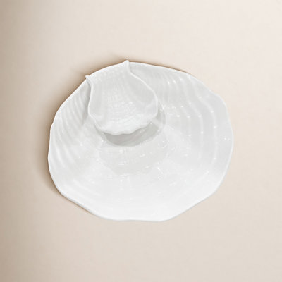 Vida Novelty Melamine Chips And Dip Platter