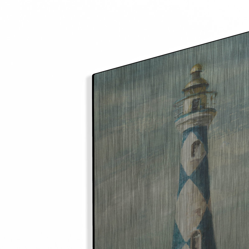 Art mural en métal Latitude Run® «Lighthouse 4» par Danhui Nai, H 24 po x l 16 po