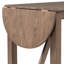 Ensemble de table de salle à manger à hauteur de comptoir en bois 3 pièces avec 2 chaises rembourrées pour petite place