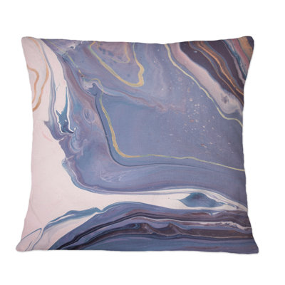 Coussin rose et bleu à imprimé de nuages II - imprimé moderne
