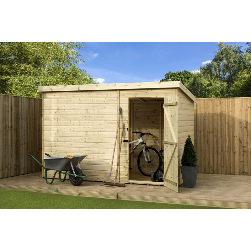Shiplap Pent Wooden Shed, 10ft. W x 5ft. D