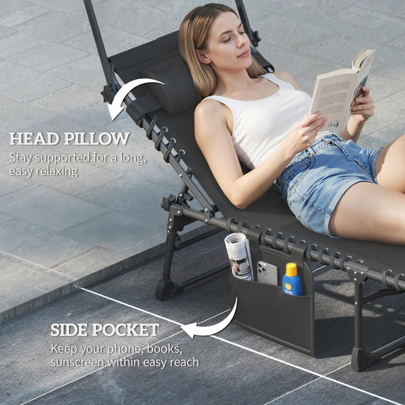Outdoor Lounge Chair, Grey