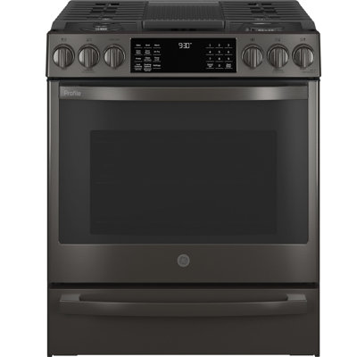 GE Profile™ 30" Smart Slide-In Front-Control Gas Range with No Preheat Air Fry